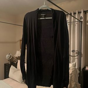 Black open sweater size small